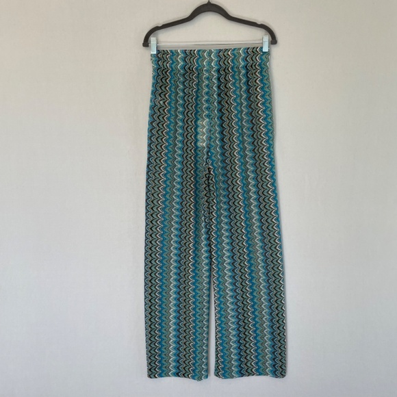 COTTON BLEU Women's Size Medium Swim Cover Up Open Weave Crochet Knit Pants NEW - Picture 5 of 8